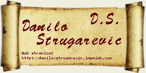 Danilo Strugarević vizit kartica